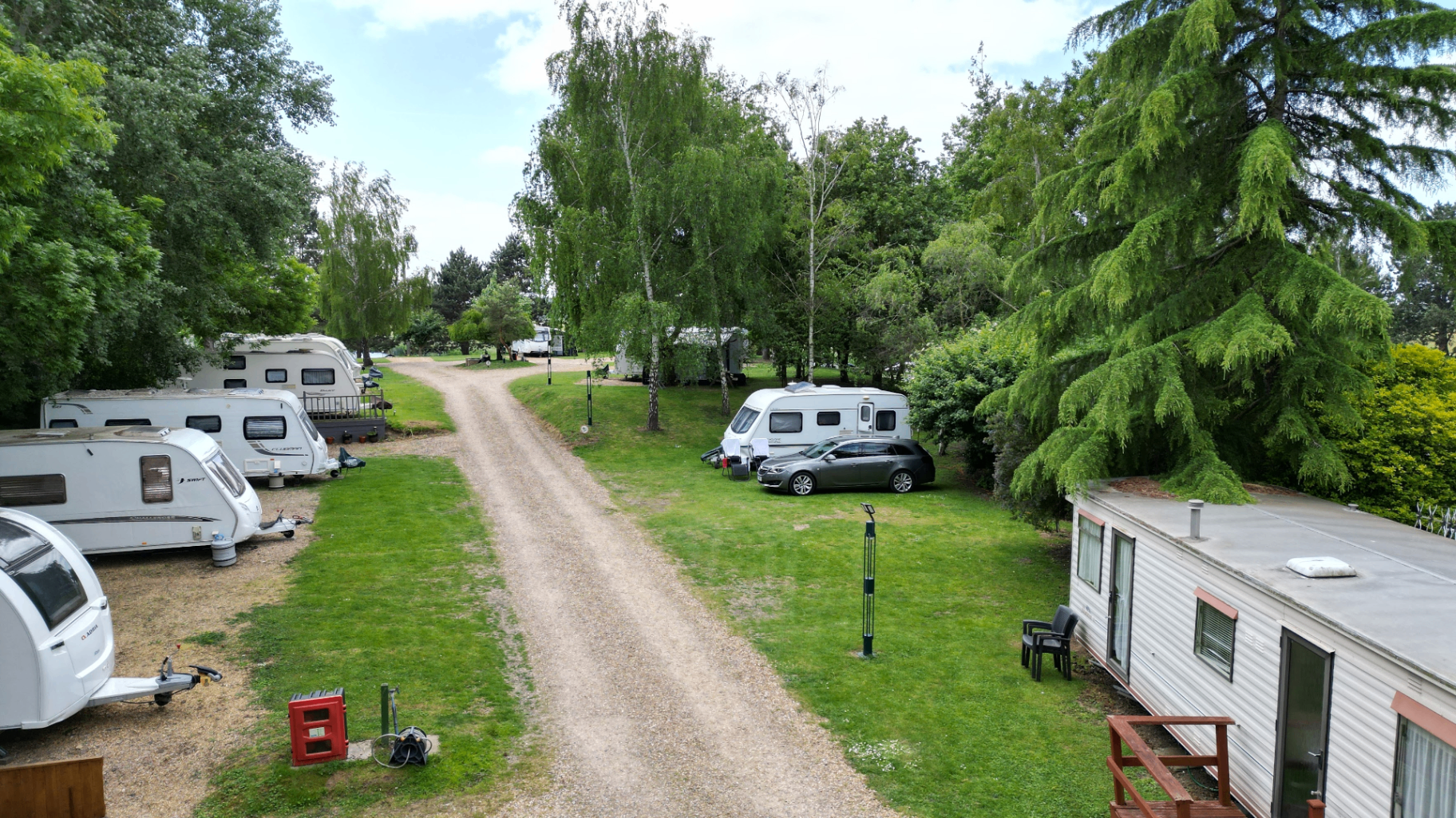 Aerial View of Caravan Area