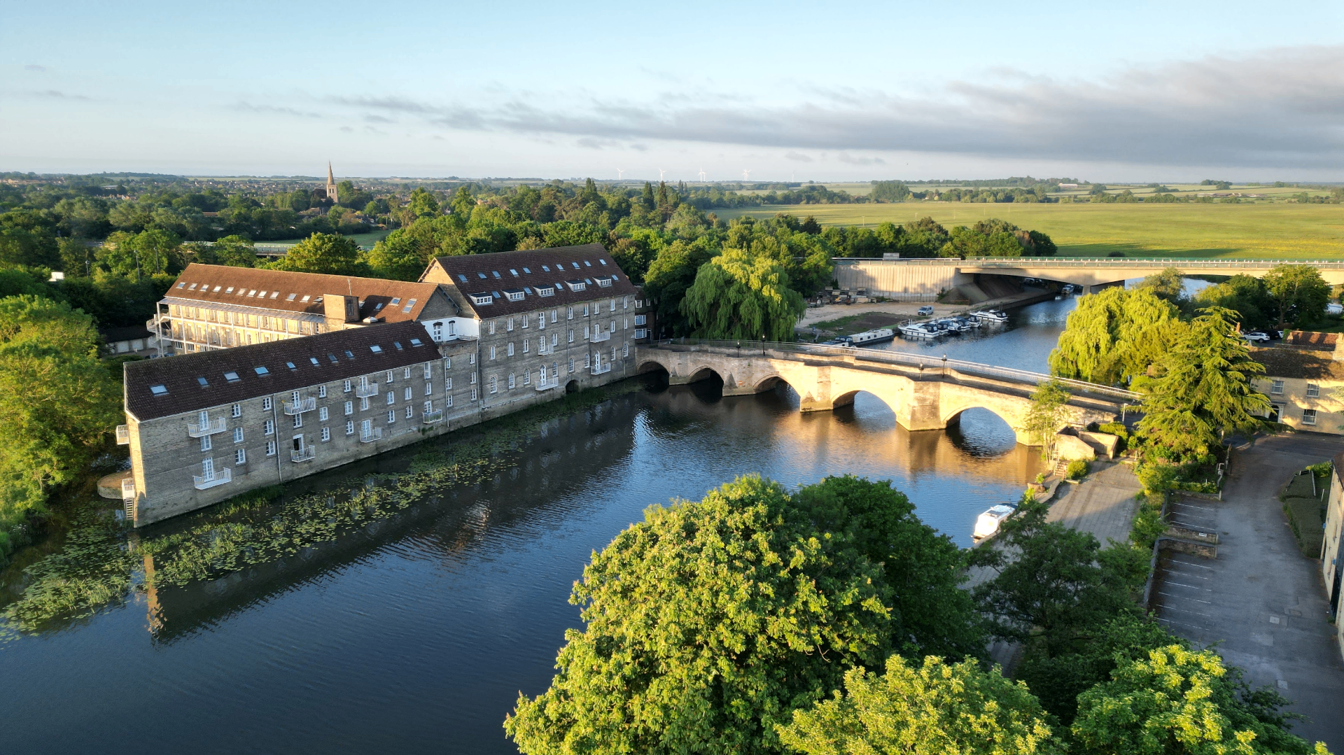 Aerial view of The Old Bridge